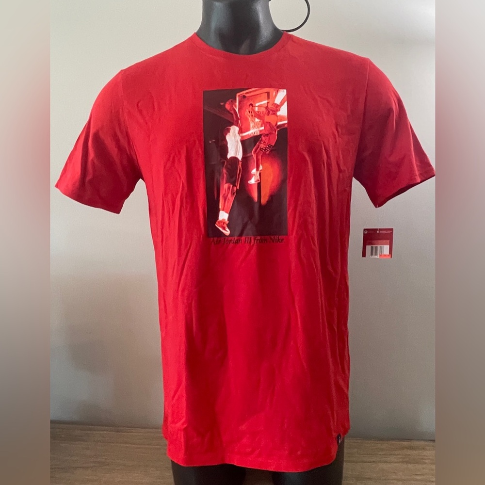 Air Jordan 3 Spike Lee Photo T-Shirt, Men’s Size Large, AO8930-657
